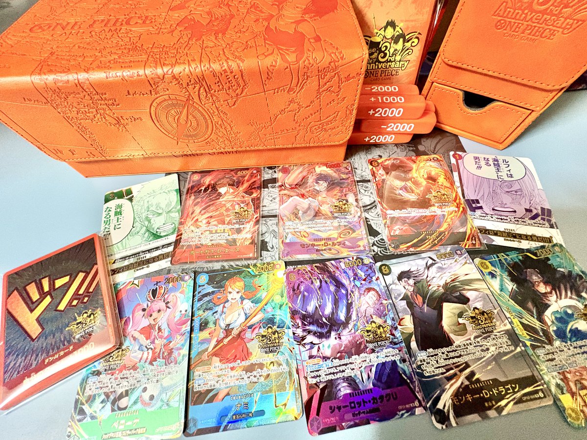 ONE PIECEカード3周年記念セット めちゃくちゃ豪華で凄い…。 三兄弟の