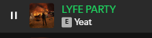 slevels_'s tweet image. day 3 of showing @LeMickey_20 a Yeat song he might or might not know

Todays song is Lyfe Party what a banger like wow