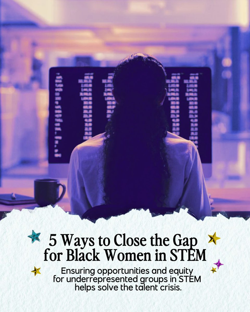 STEMGemsBook's tweet image. STEM jobs are growing fast, but Black women remain underrepresented and underpaid. 

Closing the gap means inclusive workplaces, real sponsorship, equal access to training, pay transparency, and building the pipeline early.

fastcompany.com/91261678/5-way…

#WomenInSTEM