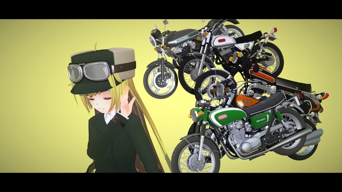 ネイキッドバイクいいよね…俺はGB350のCに乗りたいというやつ
なおプラウ・シューペリアのmodを持っていないため2コマ目はない
#COM3D2