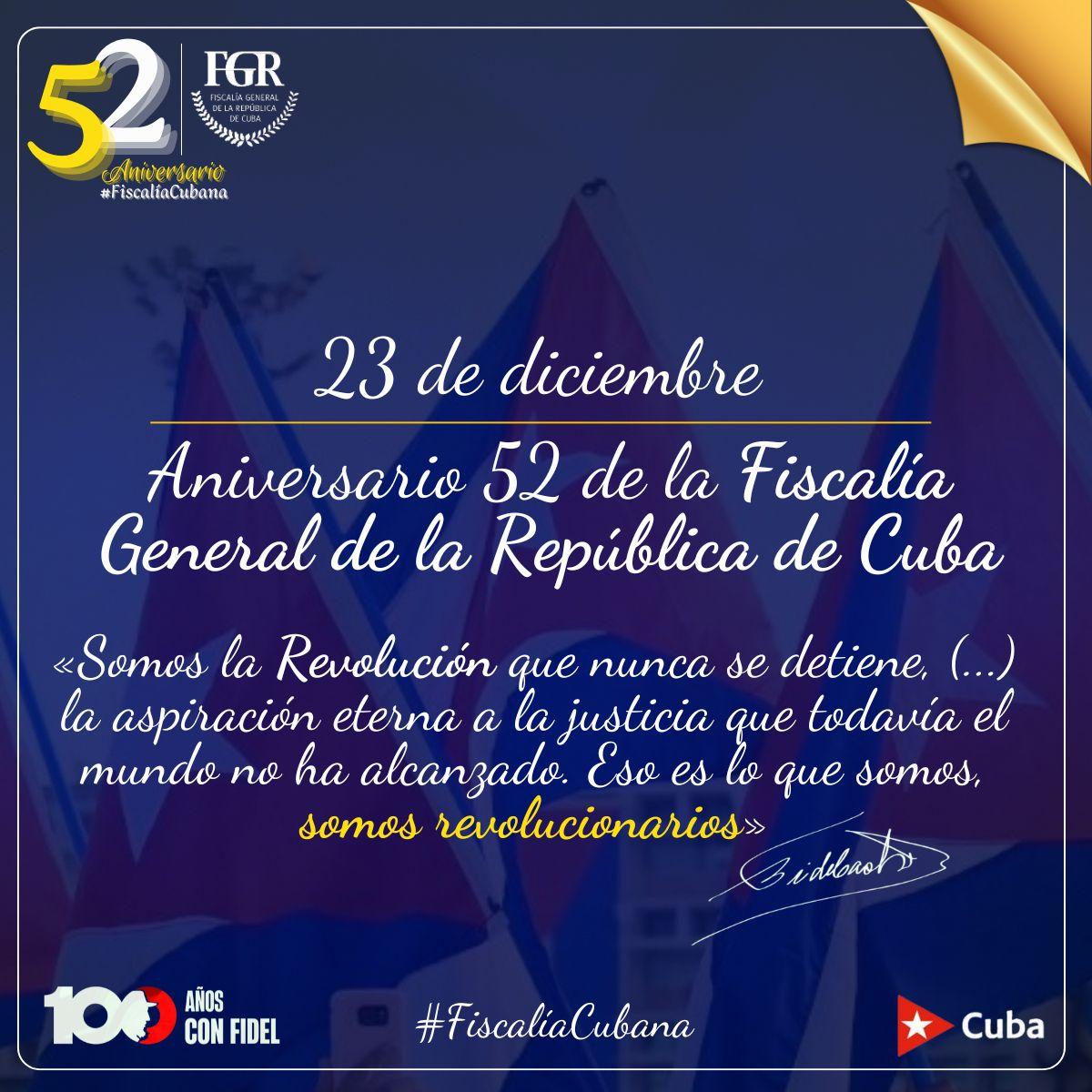 El reconocimiento y felicitación a la familia de la <a href="/FGR_Cuba/">Fiscalía de Cuba</a> que como parte de este heroico pueblo cumplimos nuestra misión. #Legalidad #Integridad #Transparencia  Felicidades. <a href="/PresidenciaCuba/">Presidencia Cuba 🇨🇺</a>