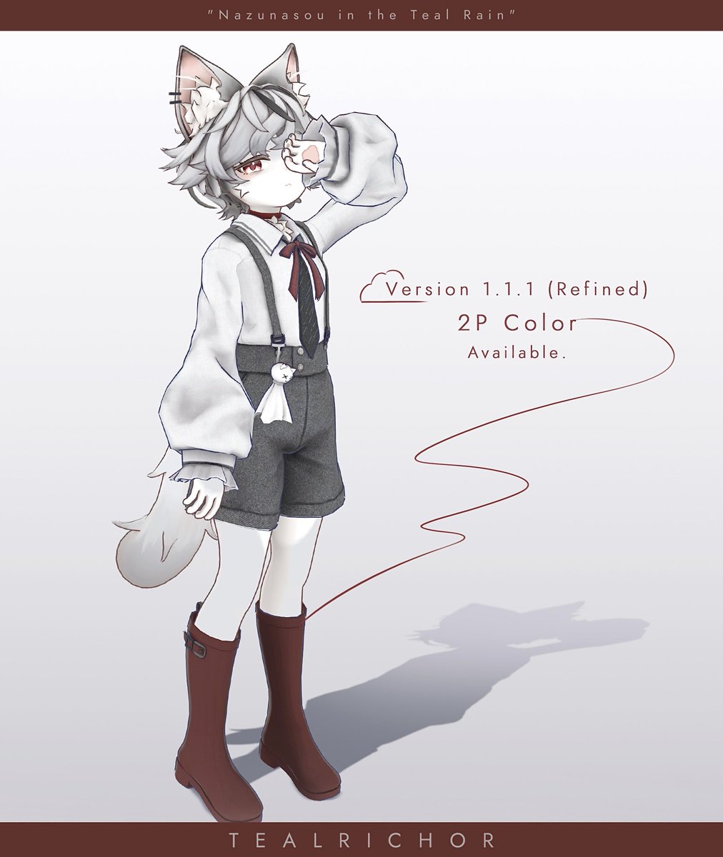 「オリジナルアバター『ツユナ』 バージョン1.1.1(Refined)を公開しまし」|Tonan🐈‍⬛のイラスト