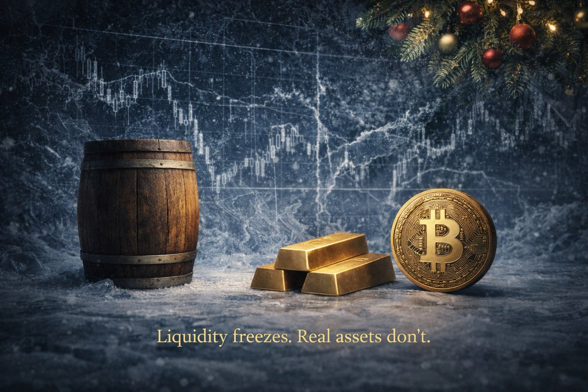 Liquidity freezes. Real assets don’t.
When charts crack and narratives stall,
what’s real keeps its weight.
Whiskey. Gold. Bitcoin.
👉 threegoldtreasury.com
👉 reservevault.xyz
👉 t.me/PlanetWhiskey
#sstvi #โนเบล #uzaksehir #bcdtrading #GOLD #zergy