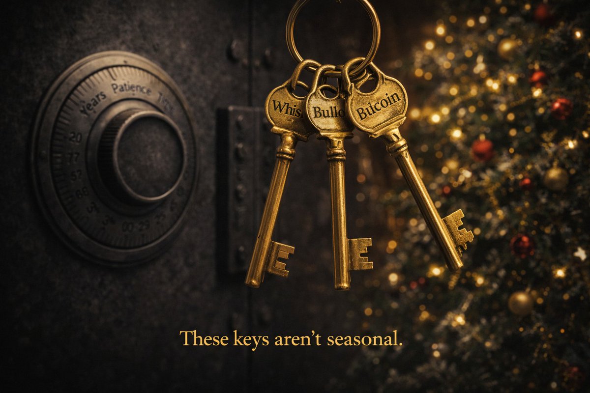 These keys aren’t seasonal.
Security isn’t gifted.
It’s built — slowly, deliberately.
Whiskey. Gold. Bitcoin.
👉 threegoldtreasury.com
👉 reservevault.xyz
👉 t.me/PlanetWhiskey
#sstvi #bcdtrading #CHEN #XIKERS #GOLD #ViaPlayDarts