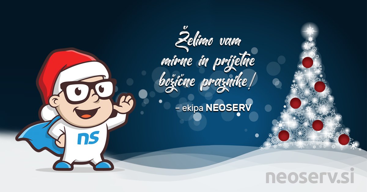 neoserv's tweet image. Naj bo božič čas toplih misli, nasmehov in prijetnih trenutkov, ki ostanejo v spominu. Želimo vam mirne božične praznike. 🎄🦌🎅