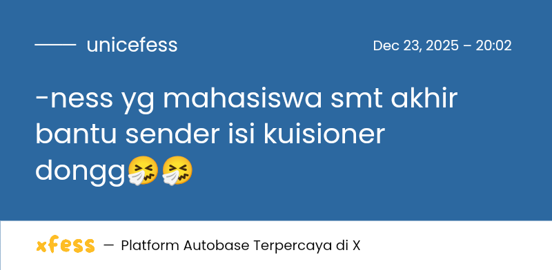 UNNES MENFESS🍌 tweet media