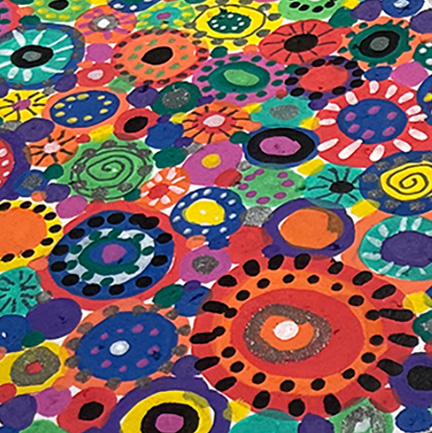 Colorful circles and Sharpie paint marker layers give this week’s tag a millefiori glass–inspired look. tryit-likeit.com/creative-paint… @sharpie #markers #tag #drawing #papercraft #colorful #meditative #arttherapy