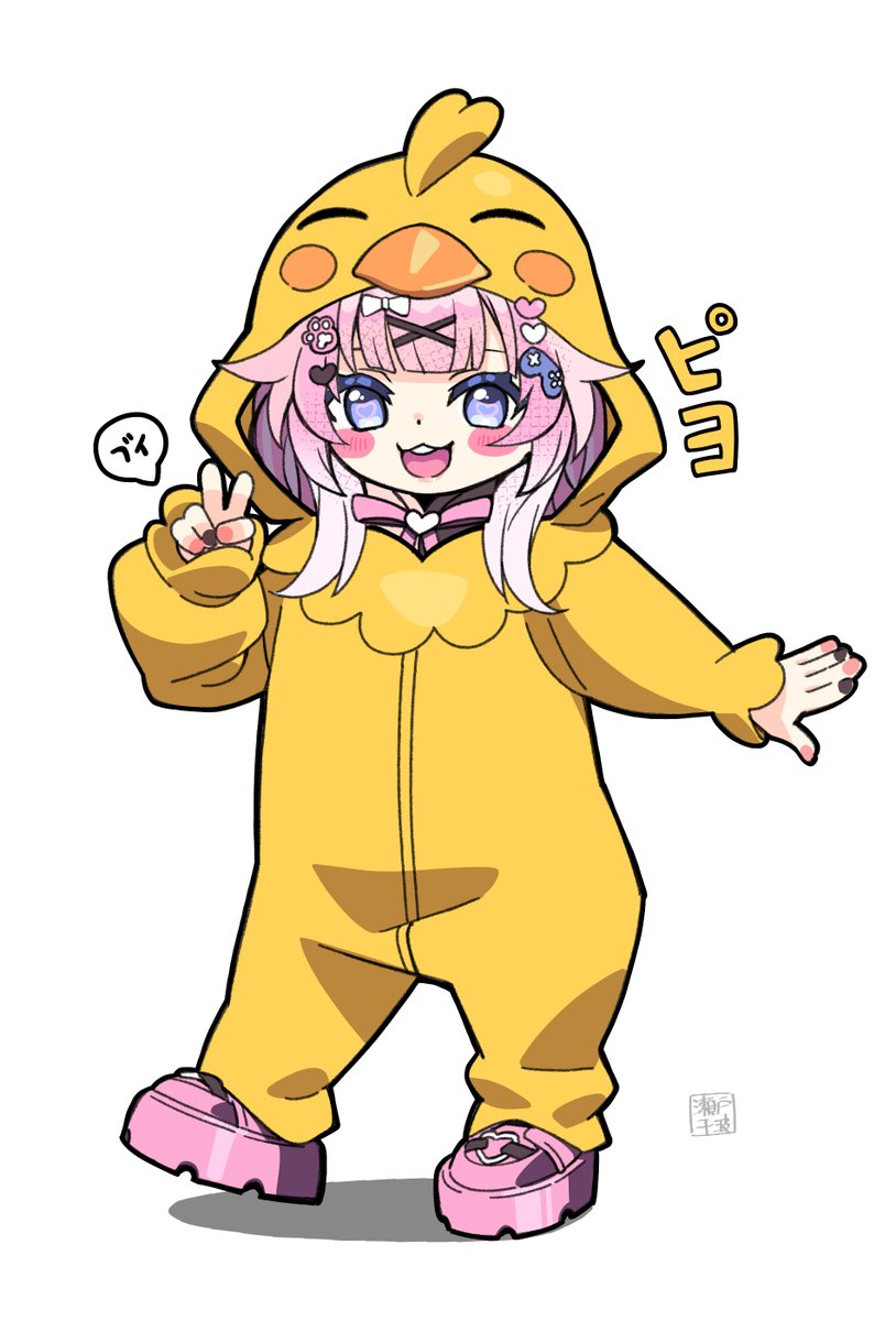 たぶんひよこ🐣
 #ももひなのあーと 