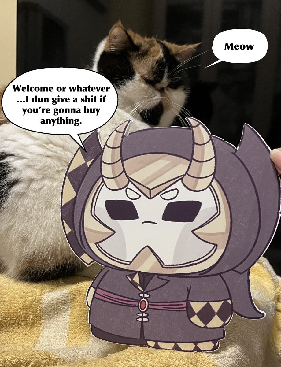 Guys I think I hire the wrong salesman for my table at the convention 🤣
Here's Nochunk of Oblivion, who doesn't give a shit if he can sell any merch👏