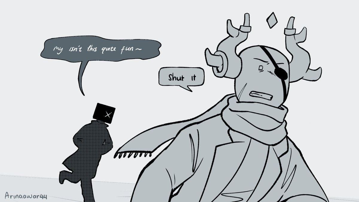 arinaawar44's tweet image. ❄️⛸️ On the tenth day of Christmas Pharodytwt gave to me, Ten ice skating

[The air is becoming colder as Christmas is nearing its peak, the frozen sea around Crossroads has become the perfect location for ice skating!]

(1/2)