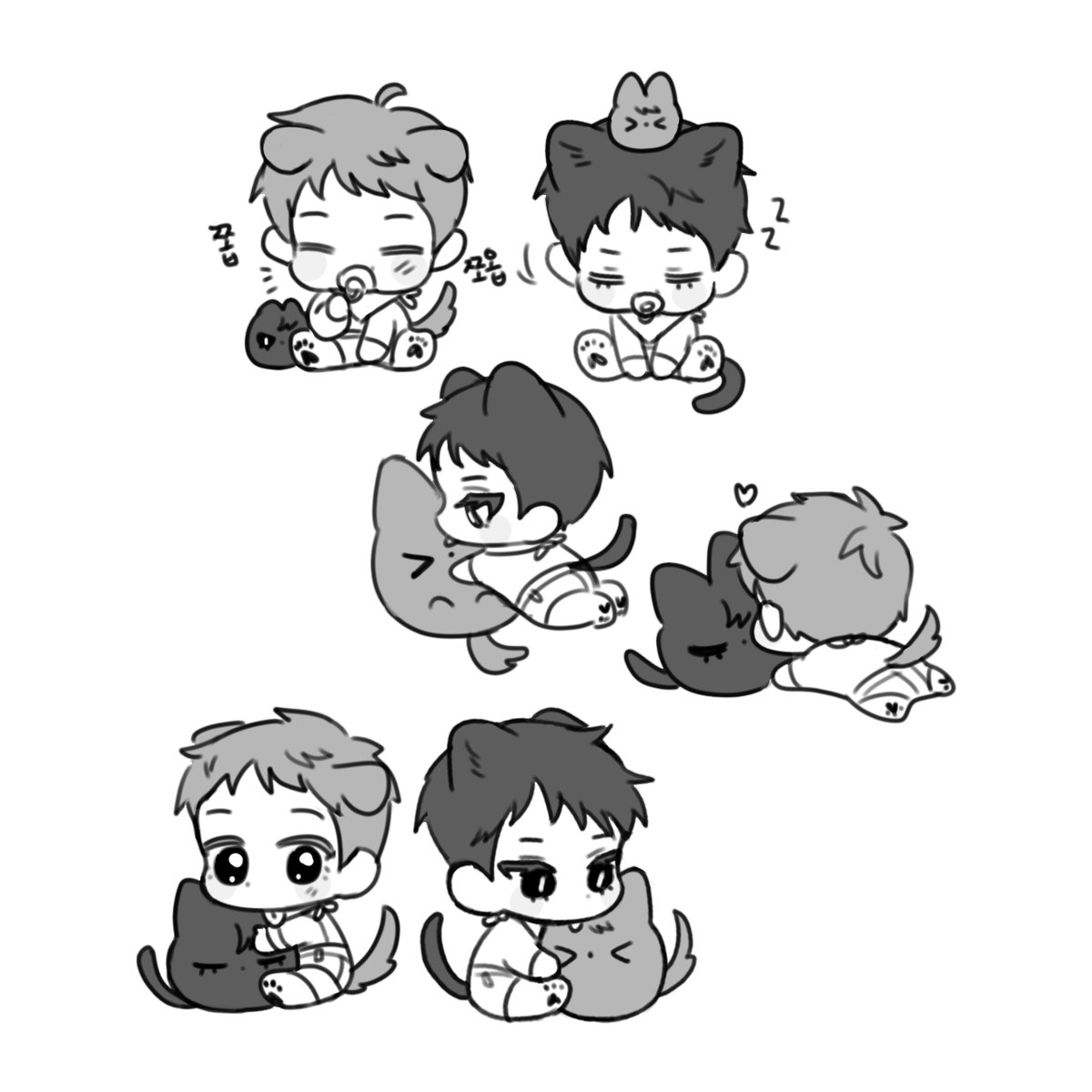 지금 봐도 기여운 아기 갱쥐고영