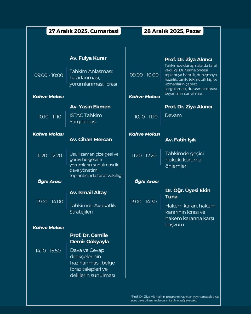 ISTAC ve TBB iş birliğinde düzenlenen Tahkimde Taraf Vekilliği Eğitimi’ne kayıtlar başladı!

Temel düzeyde tahkim bilgisine sahip olan ve tahkim yargılamalarında etkili bir şekilde taraf vekilliği üstlenmeyi hedefleyen hukukçulara yönelik olarak kurgulanan bu eğitim programı;