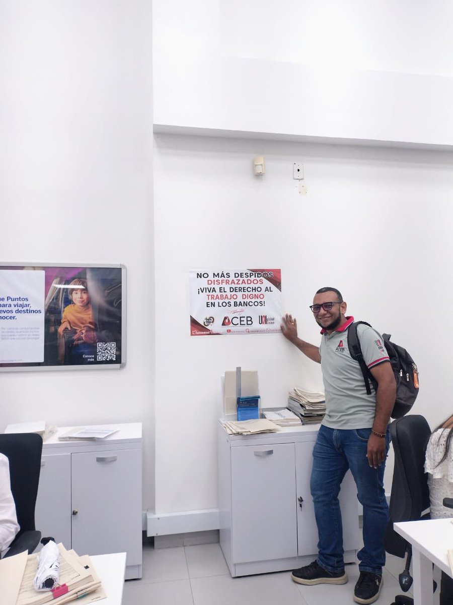 diazflorezjohn's tweet photo. La convención colectiva en @BBVA_Colombia es producto del diálogo social y debe respetarse. Incumplirla es desconocer derechos laborales. #BBVAViolaDerechos
@MintrabajoCol @acebnacional @cutcolombia @fabioariascut @cutcordoba https://t.co/0uerhXJ03J