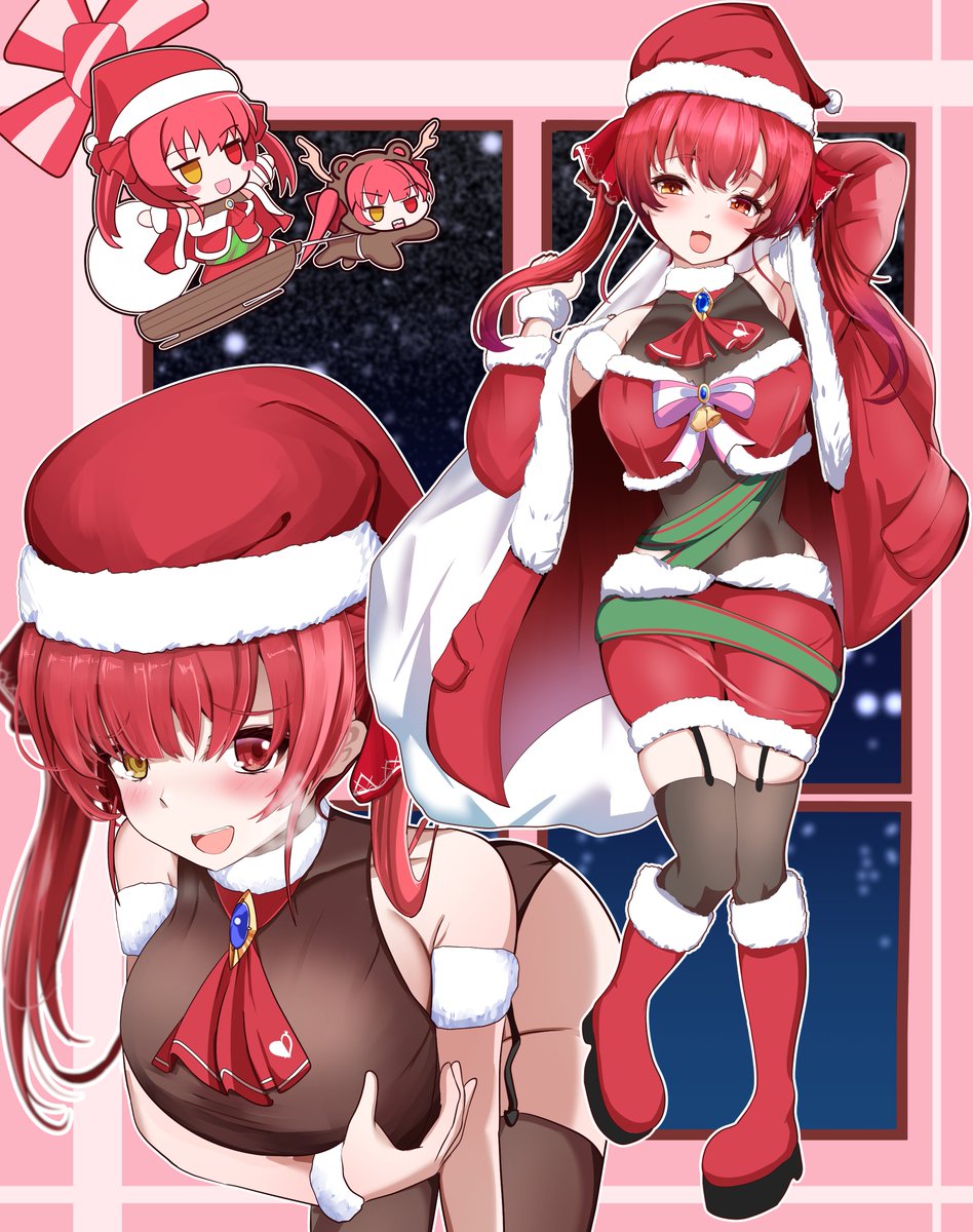 #マリンのお宝
「キミタピぃ～♡今年のサンタさん兼プレゼントは船長で～す♡」 