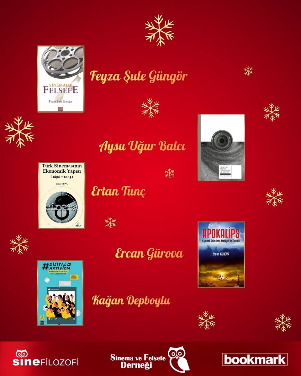 Yılbaşı hediyeniz SineFilozofi’den!
2026 yılına girerken Sinefilozofi Dergisi ve Sinema ve Felsefe Derneği iş birliğiyle  kitap hediye ediyoruz.

Çekilişle ilgili detaylara aşağıdaki linkten ulaşabilirsiniz:
instagram.com/p/DSmj59NF5Db/… 

Çekiliş 31 Aralık 2025 23.59’da sona erecektir