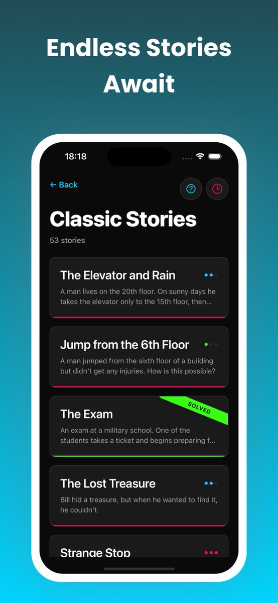 Dark_Stories_D's tweet photo. Dark Stories: Detective puts hundreds of twisted scenarios right in your pocket, ready for any party or road trip. No physical decks needed. #groupgame #trivia #indiegame https://t.co/dGUIXC1xJy