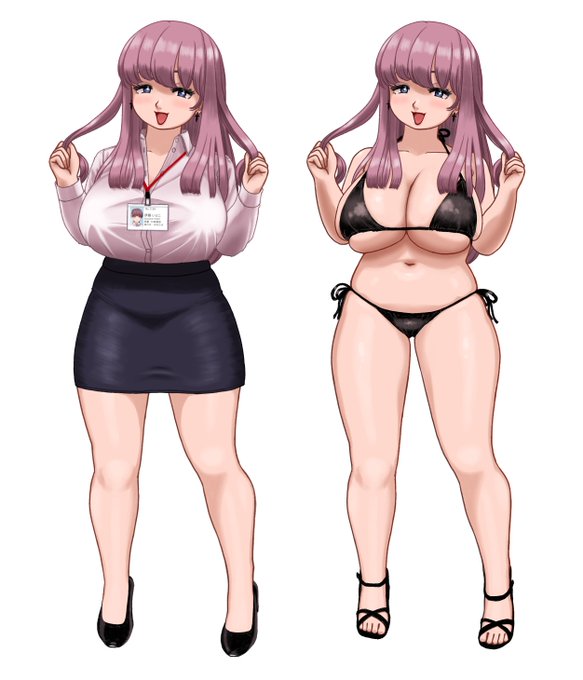 胴を短く足を長く魅せる
低身長+ハイヒールの必殺技 