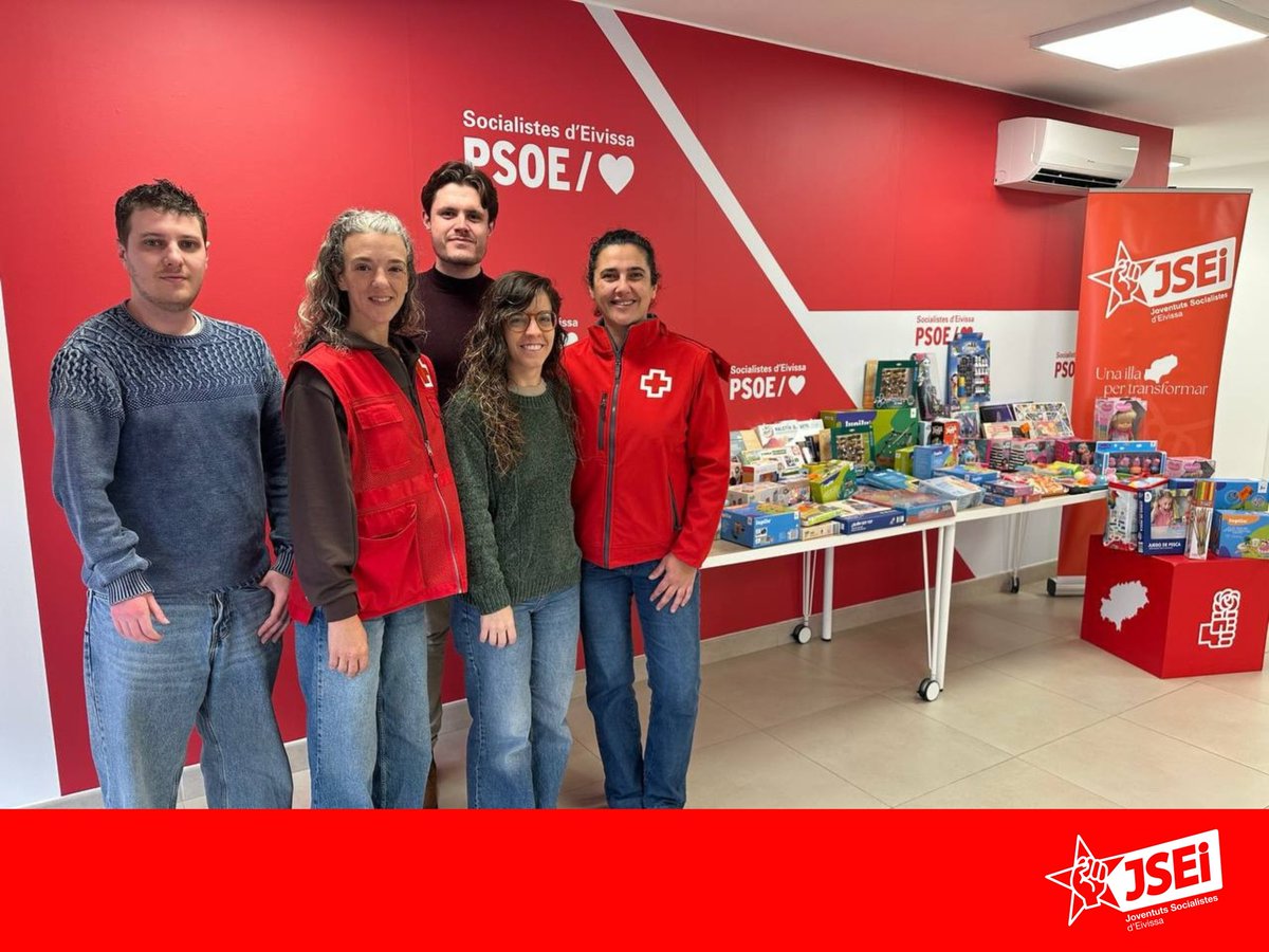 Avui hem fet entrega a Creu Roja Eivissa de les joguines que hem recollit durant aquest mes de campanya. No volem que cap garrit o garrida es quedi sense joguina aquestes festes.

Moltíssimes gràcies a tots i totes els que heu fet la vostra aportació!

🧸🪀🪁🎅🏼👑🌹