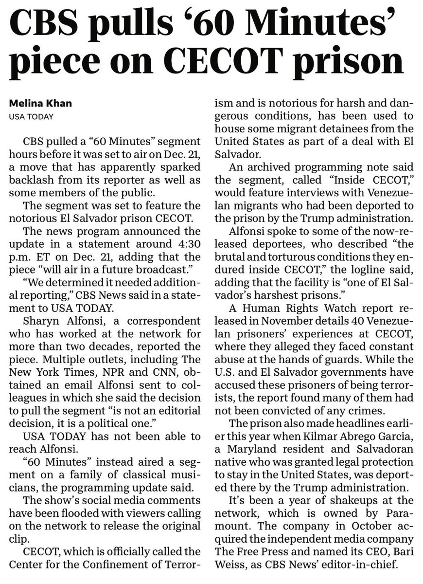 JonesCountyDems's tweet image. 60 Minutes is the story this week.