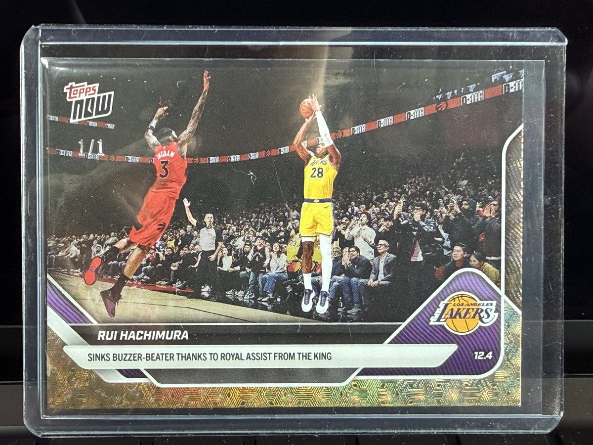 やっちまいました… 八村塁の初Topps Now 1/1 Foilfractor!!! 10枚