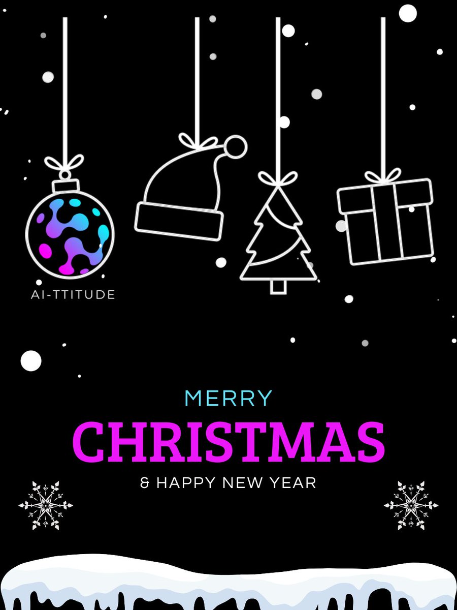 AI_ttitude's tweet photo. Merry Christmas from Everyone here at Team AI-ttitude. 

We hope you enjoy your celebrations &amp; time with your family &amp; friends. https://t.co/s0mq7klv70