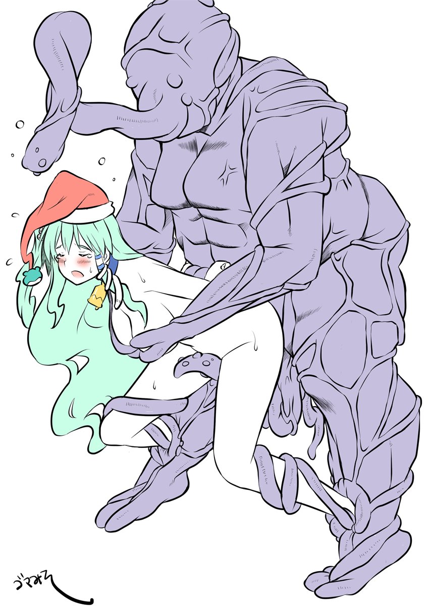 早苗🌱さんサンタクロース🎅
梱包していたプレゼント🪱🐙がいきなり解かれ、背後からアンアンされてしまう・・・💕 