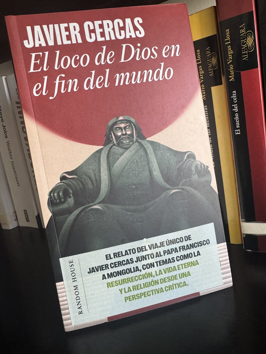 Espectacular. Una joya el libro #ElLocodeDiosEnElFinDelMundo de Javier Cercas. Lo he disfrutado enormemente.