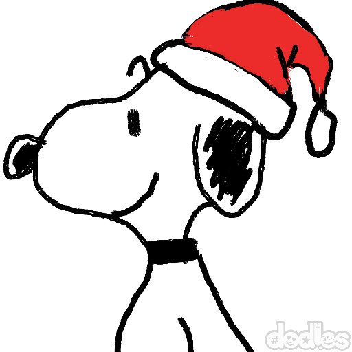 Christmas Snoopy drawing I did 🙂 Hope everyone is having a good day