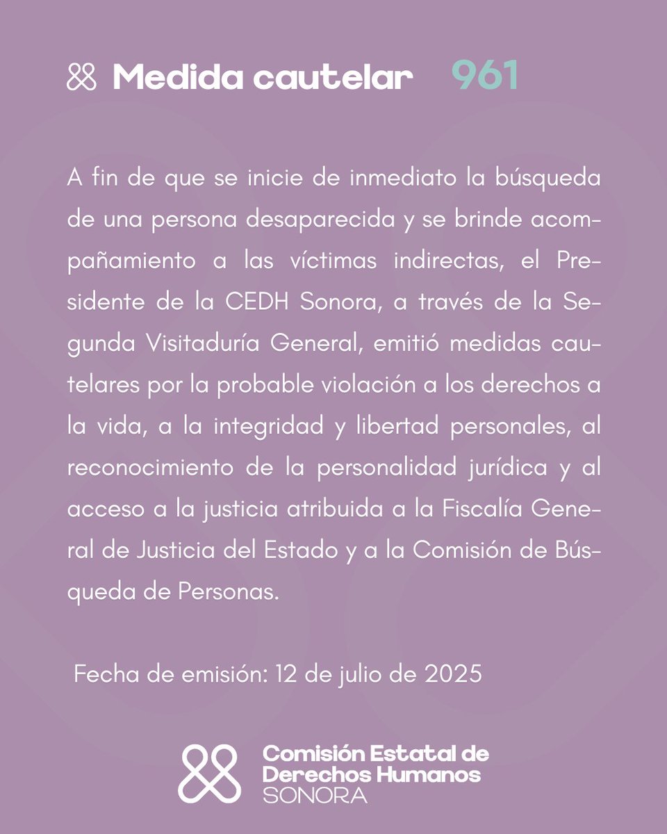 CEDH Sonora tweet media