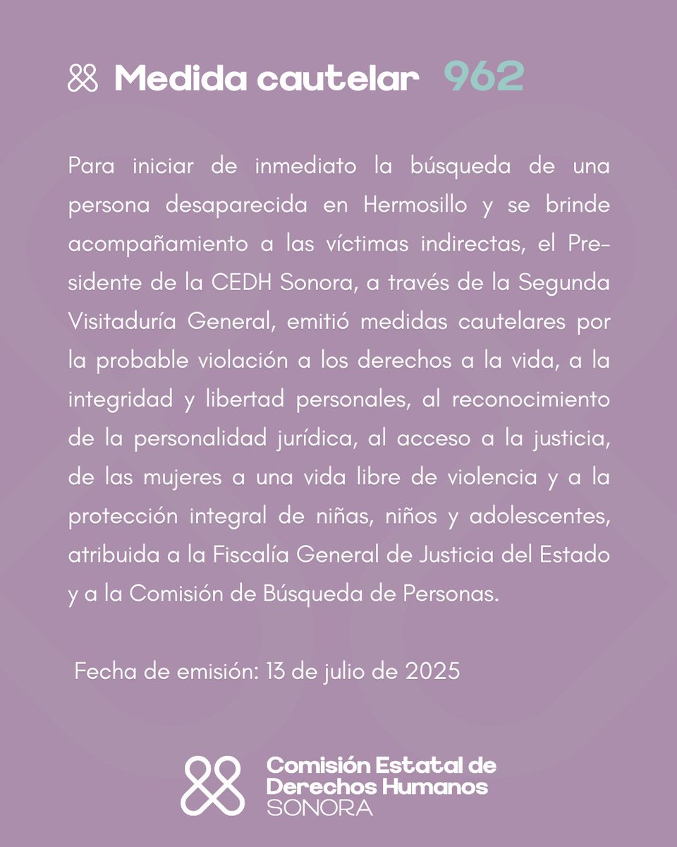 CEDH Sonora tweet media