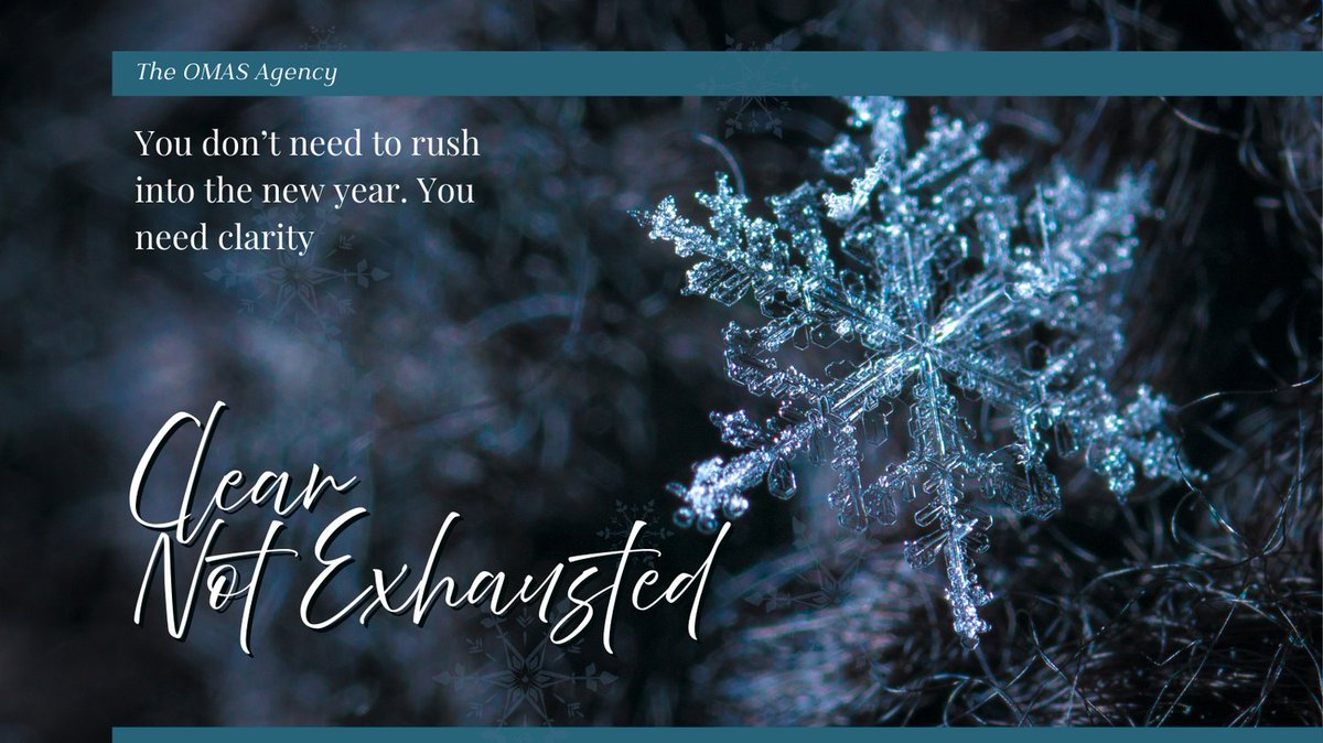 AgencyOmas's tweet image. You don’t need a perfect plan. You need clarity. 
Read it here:
omasagency.com/blog/new-year-…

If you’re craving reflection instead of pressure, Deciding to Become is a companion for this season. 

#SteadyNotStressed #OMASAgency #YearEndReflection