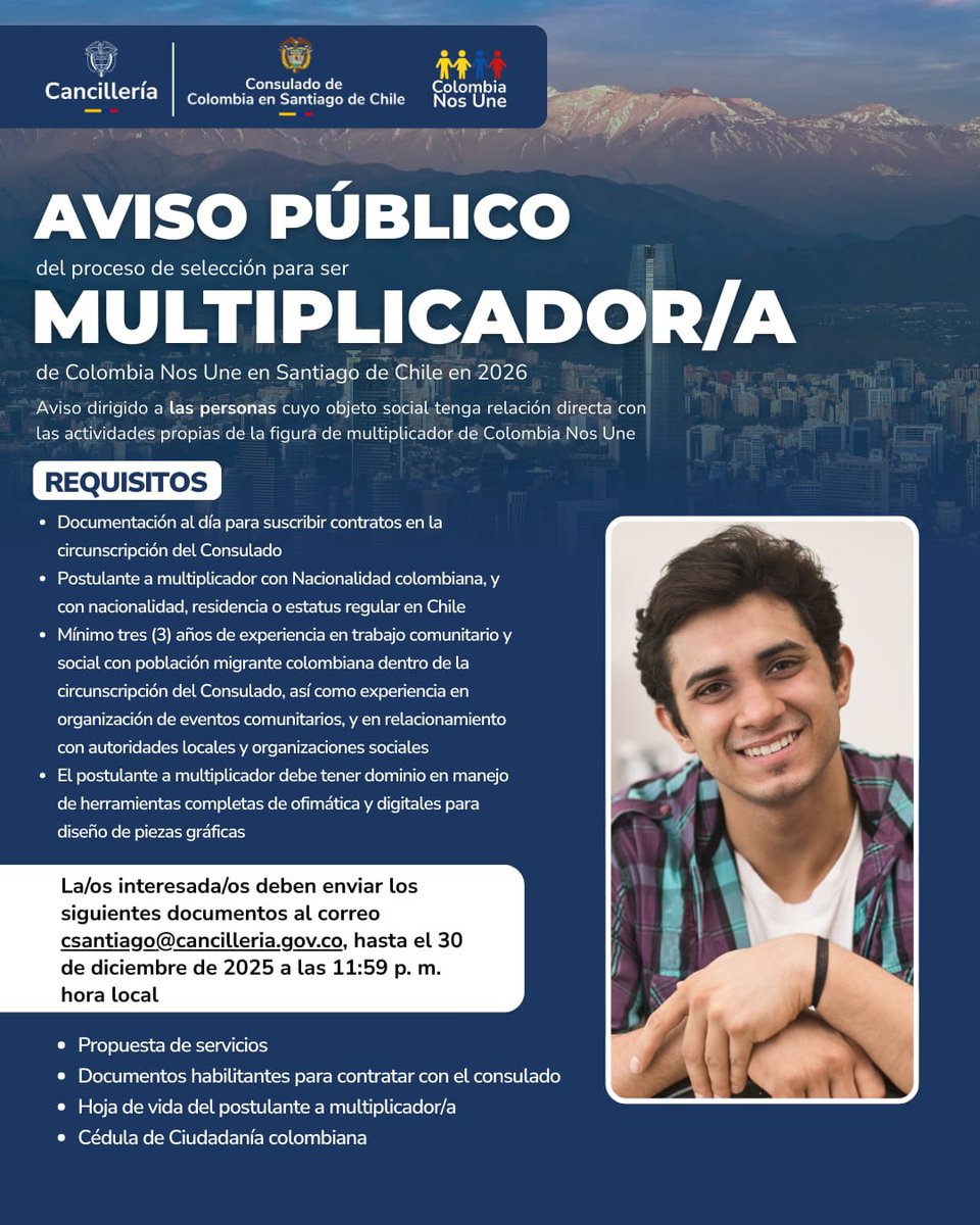 Consulado General de Colombia en Santiago tweet media