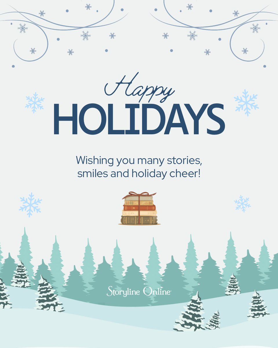 Wishing you and yours a happy holiday season! May your holidays be filled with stories that spark joy and smiles that last. Remember to keep watching and keep reading! ✨📚