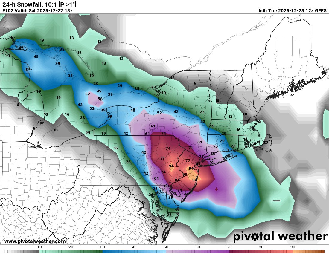 MeteoMark's tweet image. The target zone for snow Friday puts the bullseye squarely over Eastern PA and New Jersey. There could be some healthy totals with this one. Stay tuned!
#PAwx #NJwx #wxtwitter #wxX