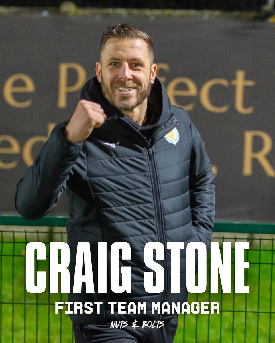 After a short period as Interim Manager, we are delighted to announce the appointment of Craig Stone as the permanent First Team Manager of Ashford United.

Joint Chairman Lloyd Hume added:
“I have worked alongside Craig for the last 10 months, so it has come as no surprise to me