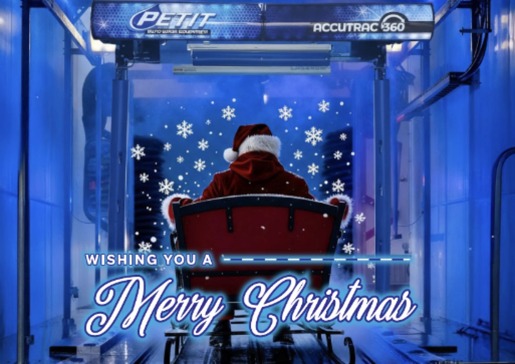 petitautowash's tweet image. Merry Christmas from the Petit Team!🎄 Thank you for your continued support, we hope you have a joyful and relaxing holiday season❄️ #PetitAutoWash #HappyHolidays