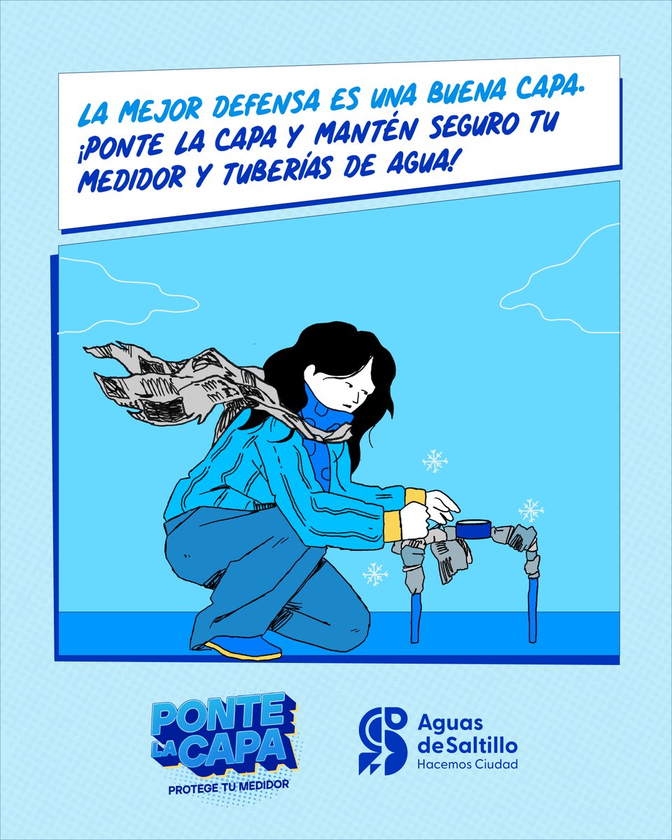 El Frío puede ser fuerte, pero juntos somos invencibles.
Comparte el mensaje y ayuda a que nadie se quede sin proteger su medidor este invierno.

#Saltillo #PonteLaCapa