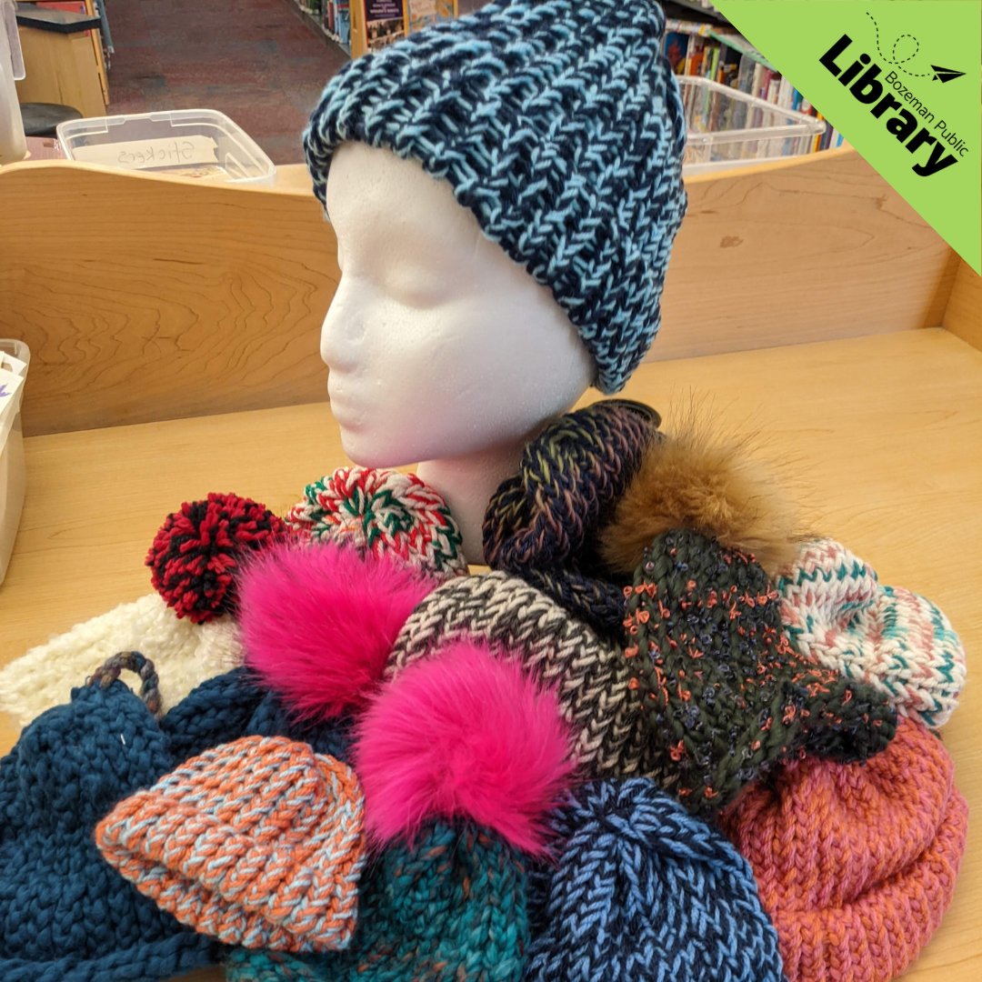 A big thank you to the students of both Bozeman and Gallatin High for making so many wonderful hats for Bozeman Health patients. Part of the Library's Craft for a Cause program, teens made hats for all ages of patients who need a little extra coziness this winter.