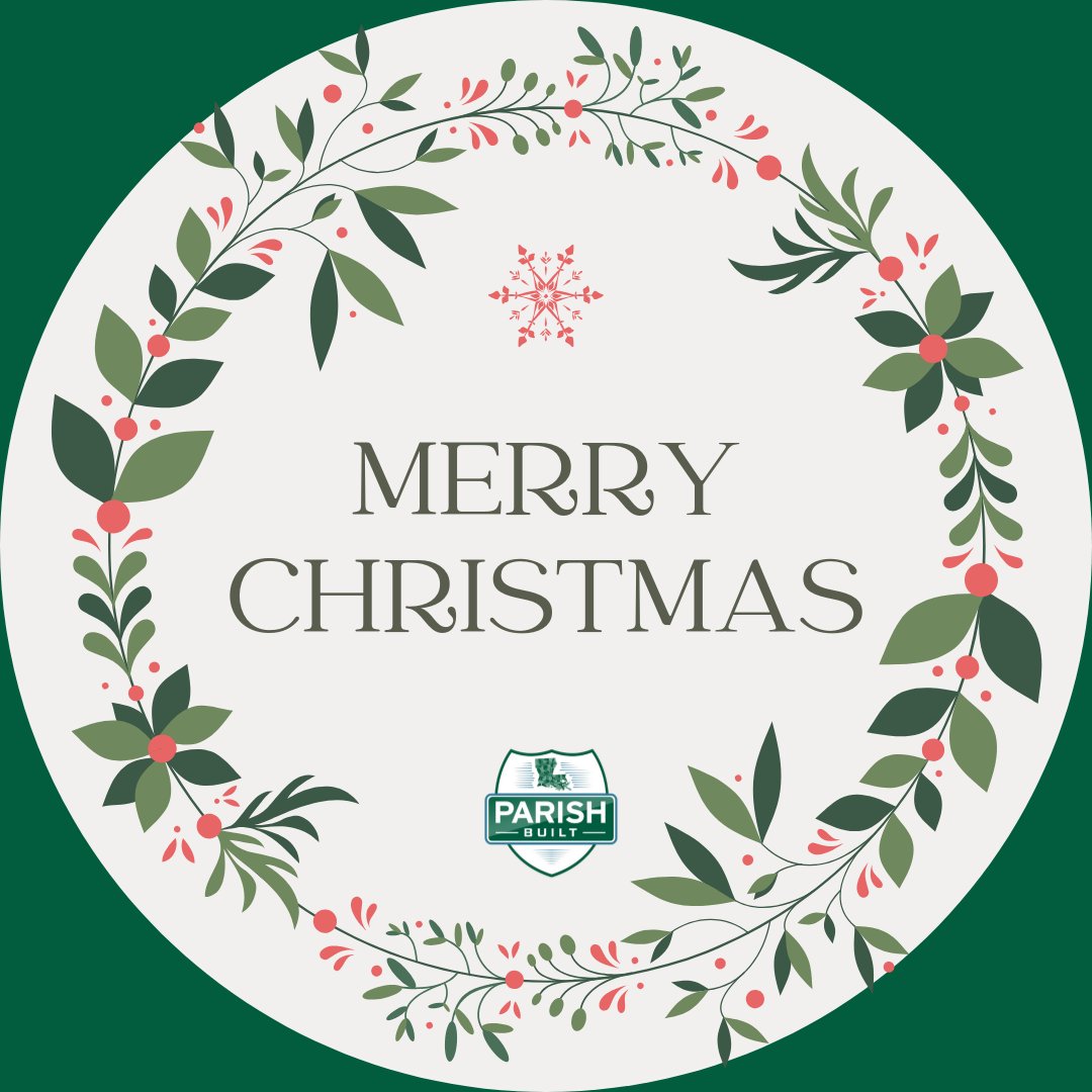 ParishBuilt's tweet image. Merry Christmas from our family to yours! 🎄

Wishing you a season filled with joy, peace, and gratitude.💚