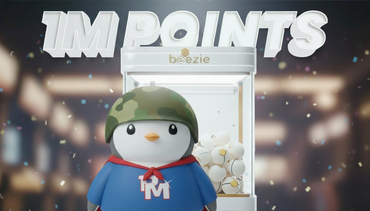 beezie_io's tweet image. Another milestone unlocked 🏆
Shoutout GeneralPudgy for joining the 1,000,000 Points Club!

$1,000 Beezie Credits sent to celebrate 🥳

Pull by pull. Point by point.
Who’s next up? 👀