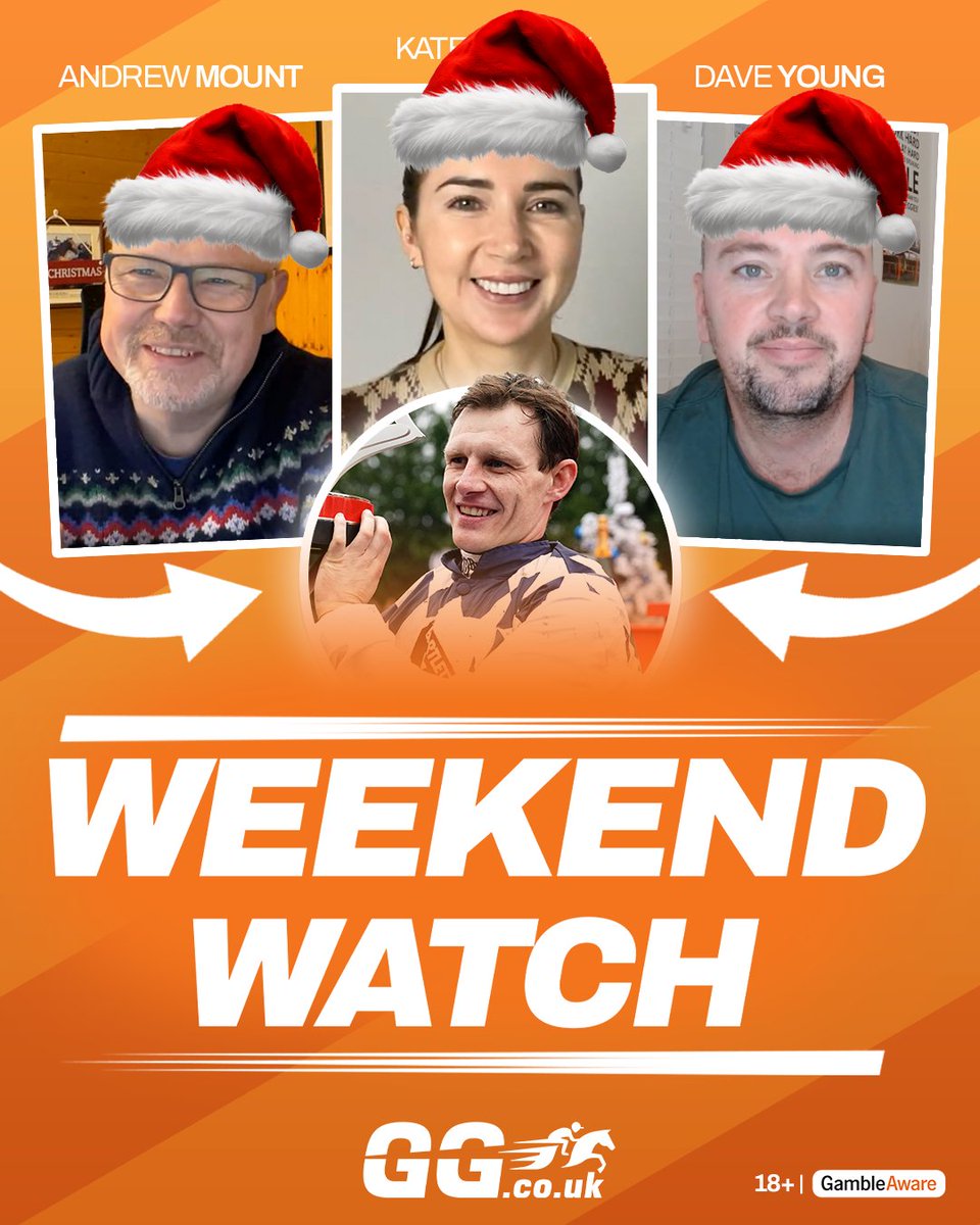 🚨 WEEKEND WATCH IS LIVE 🚨

And it's our Festive special! 🎄

Kate Tracey, Andrew Mount and Dave Young take a look at all of the Grade 1 races over the Christmas perios (and the Welsh Grand National) to provide their best bets. You don't want to miss this one!

📺 WATCH: