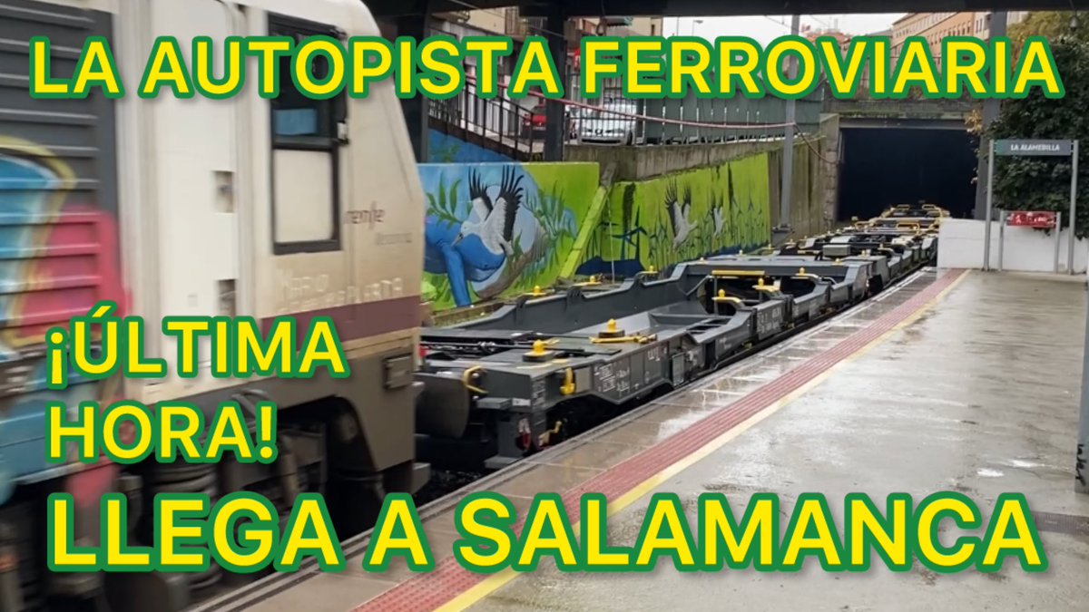MeijoFerroviari's tweet photo. ¡NUEVO TREN de Renfe Mercancías! La Autopista Ferroviaria llega a Salamanca
https://t.co/k837Iadh8i https://t.co/hhfIXCgiAp