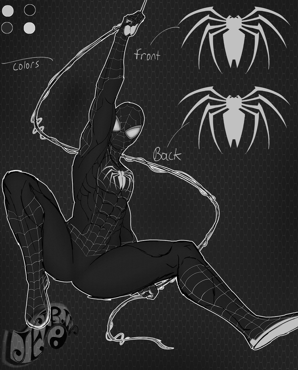 Did the Black Suit Stage 1 Design!

#Spiderman #Symbiote #venom
