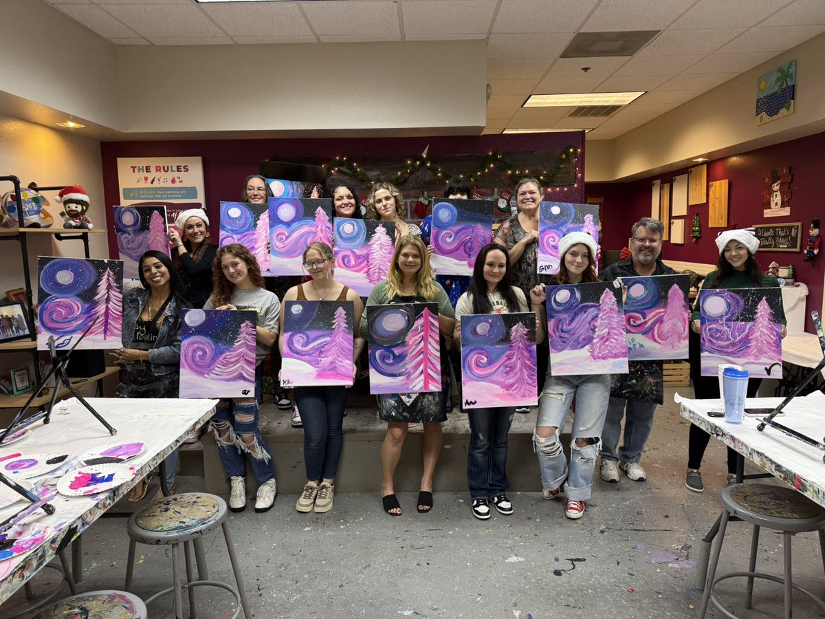 LifeatTCA's tweet image. Happy Holidays from Lakeland, FL! 🥂🎨
The Cleaning Authority – Lakeland wrapped up the year at Painting with a Twist. Big shout-out to this amazing team for their hard work, teamwork, and positivity. Here’s to more wins and laughs ahead!
#LifeAtTCA #TeamTCA