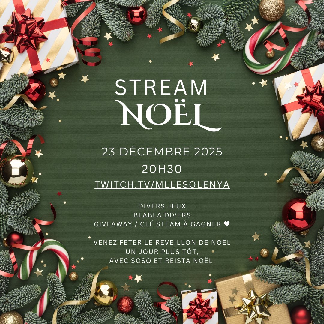 MlleSolenya's tweet photo. 🌸C'est aujourd'hui ♥

https://t.co/34IsL1Zz3x

#twitch #noel https://t.co/CjKL1Cl9Fv