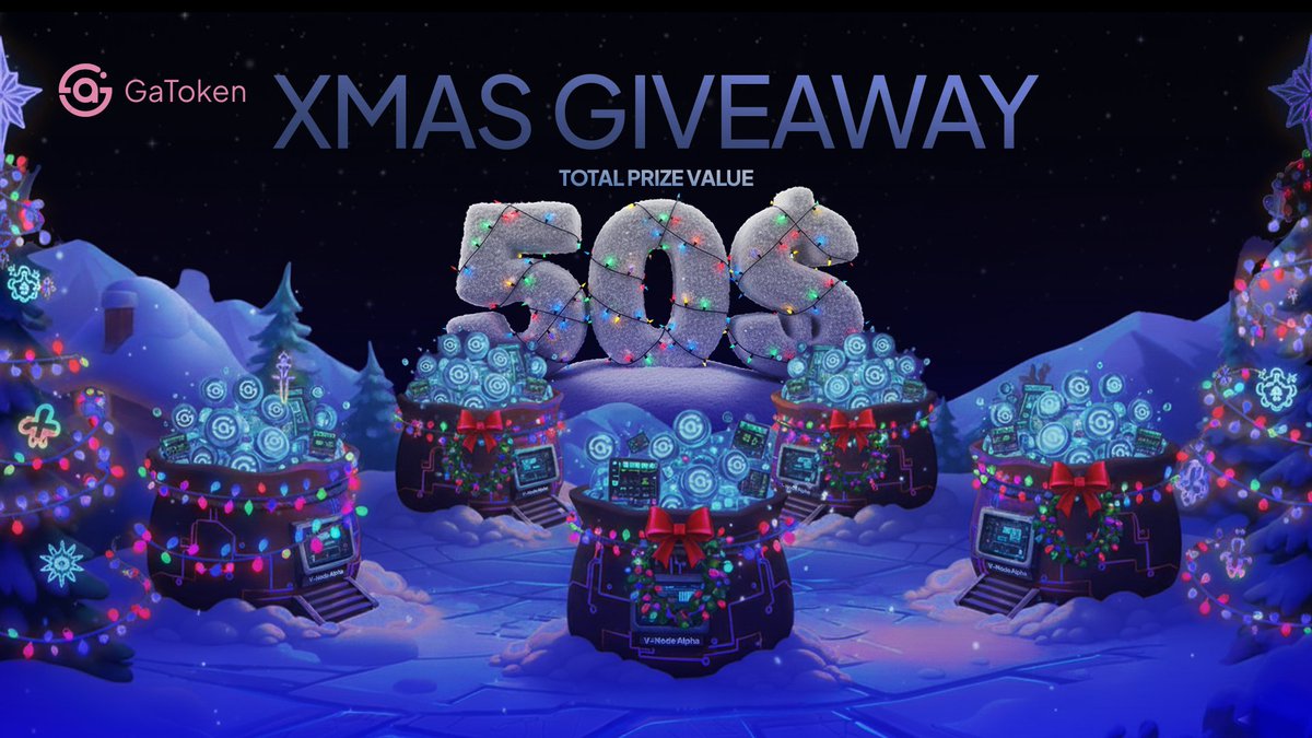 GaTokenOfficial's tweet image. 🎅 Merry Christmas from the GaToken Team! 🎄

We’re celebrating the holidays by giving EVERYONE a head start, plus a chance to upgrade your mining power!

🎁HOW TO CLAIM YOUR GIFT:
1️⃣ Follow @GaTokenOfficial  
2️⃣ Go to: gamine.io/register/ 
3️⃣ Unlock the Starter Node for FREE…