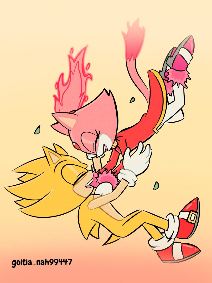 Super Sonic and Burning Blaze 💛❤️
#SonicTheHedgehog | #BlazeTheCat | #Sonaze | #Sonic | #sonicfanart