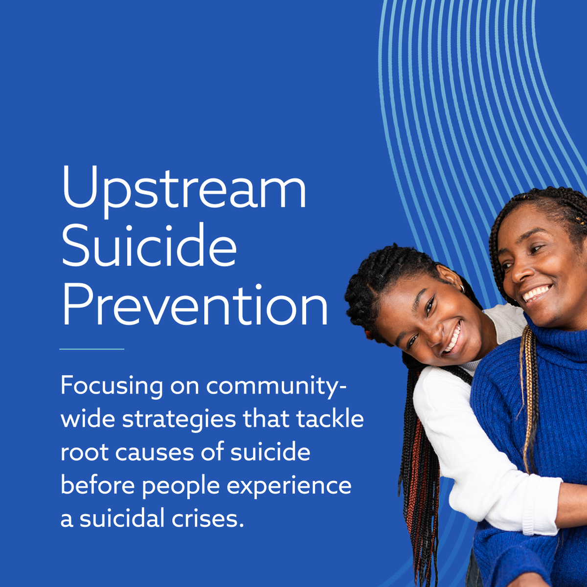 Action_Alliance's tweet photo. Upstream suicide prevention focuses on community-wide strategies that strengthen mental wellbeing and reduce risk long before a crisis occurs. Learn more: https://t.co/VzMF0pGzZ7

@CDCInjury https://t.co/ANWnPMcTty