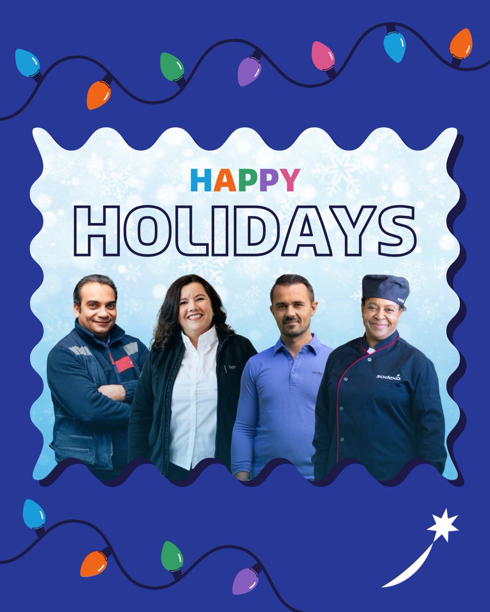 Happy Holidays from #LifeAtSodexo ✨ This season, we’re celebrating belonging, meaningful action &amp; thriving together. Thank you for being part of our community and helping make Sodexo a place to grow, connect &amp; shine. Wishing you joy, rest &amp; warmth this season. #WeAreSodexo
