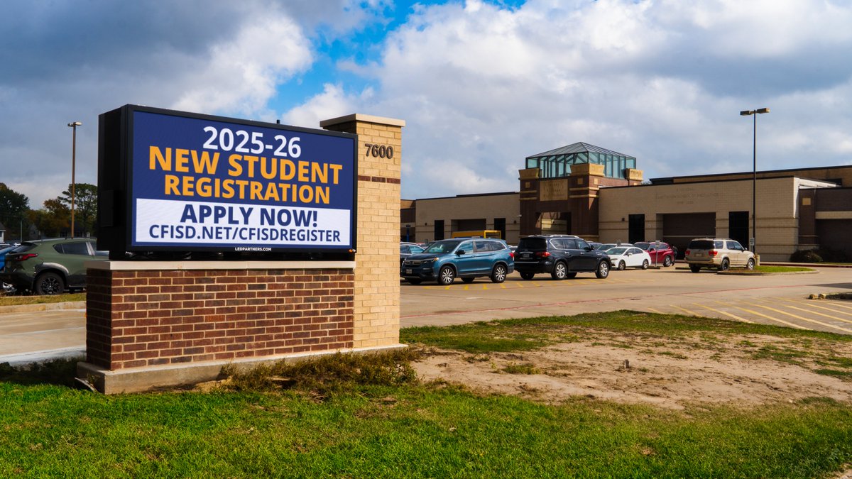 ledpartnershtx's tweet image. Meet our newest innovation—the 4mm LED Marquee ✨ delivering sharper detail and vibrant visuals. Proud to install this at Jersey Village HS (@CyFairISD) to elevate school communication and pride.

📞 (832) 648-4507
#LEDPartners #4mmLED #CyFairISD